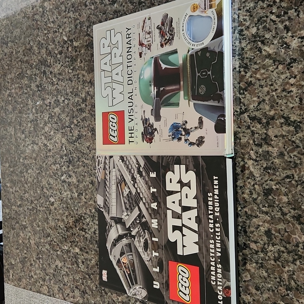 2 Star Wars Lego Hard Cover Books